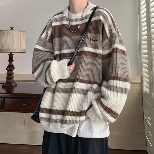 Striped Contrast Sweater