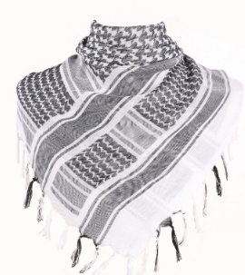 White Camo Shemagh Outdoor Scarf