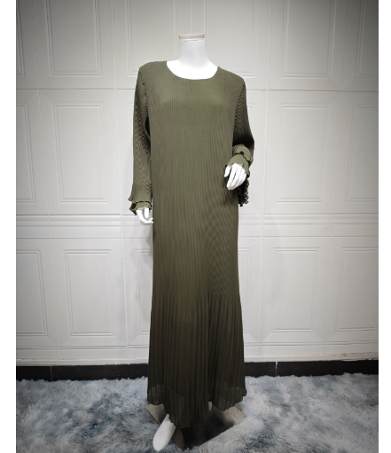 Pleated Maxi Dress