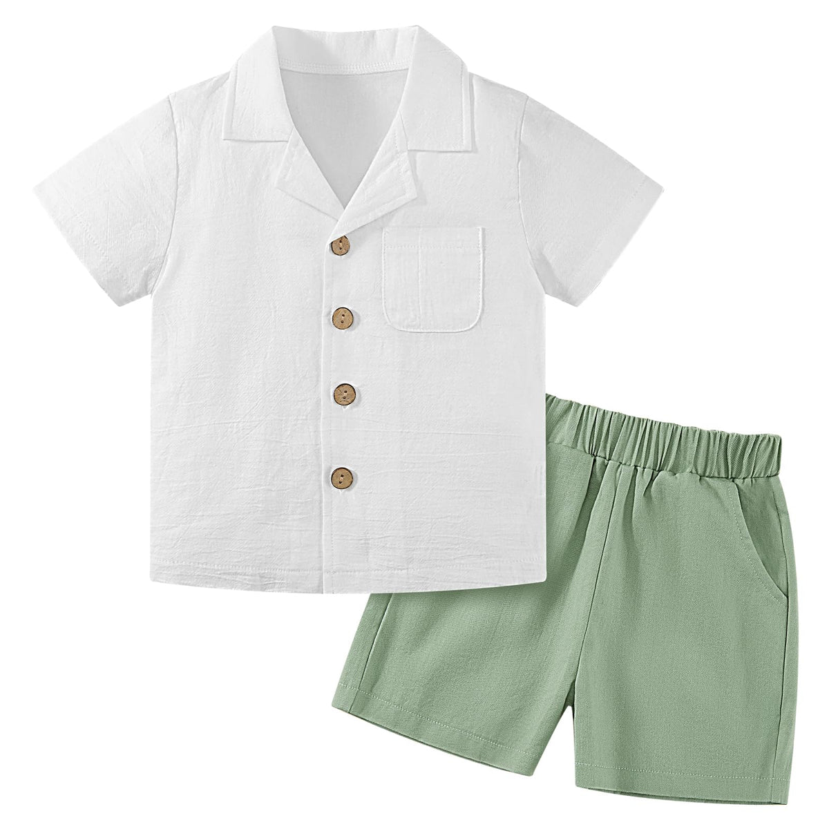 Baby Boy Cotton Linen Short Set