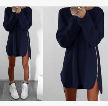 Casual Loose Zipper Sweater