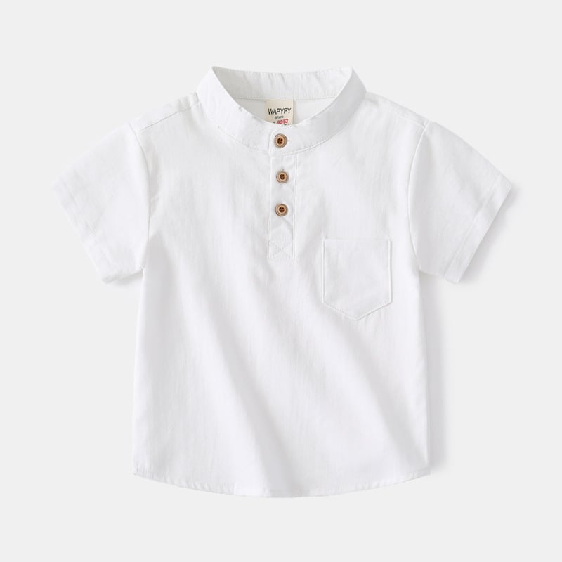 Boys V-Neck Short Sleeve Shirt