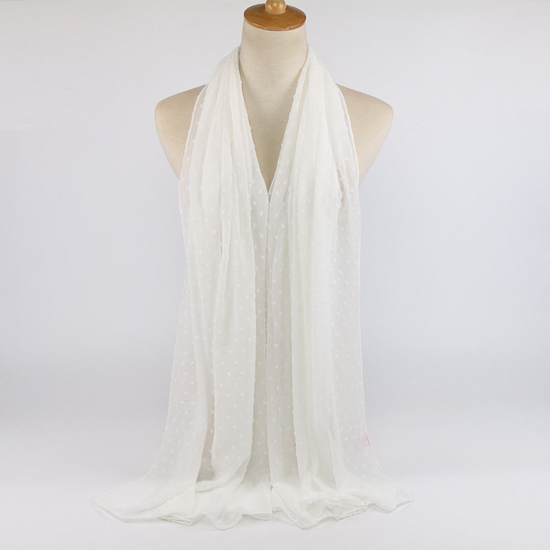 Pearl Chiffon Scarf