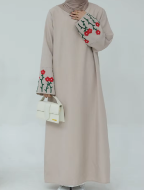 Floral Embroidery Abaya