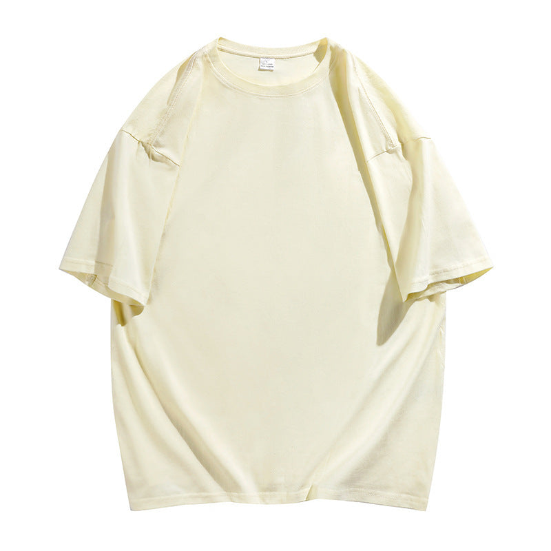 Oversized Cotton T-Shirt with Round Neck