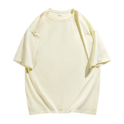 Oversized Cotton T-Shirt with Round Neck