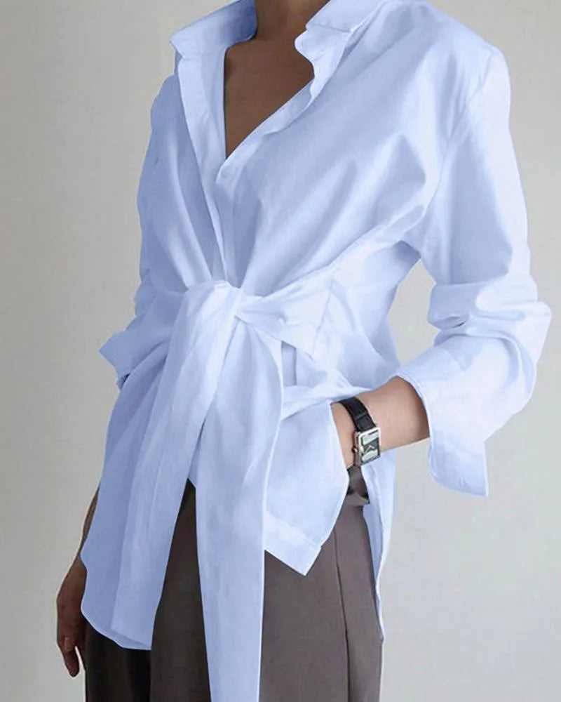 Long Sleeve Casual Blouse