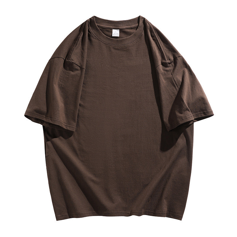 Oversized Cotton T-Shirt with Round Neck