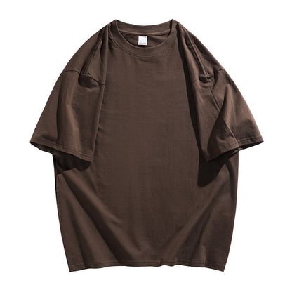 Oversized Cotton T-Shirt with Round Neck