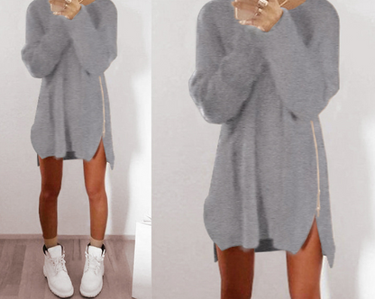 Casual Loose Zipper Sweater