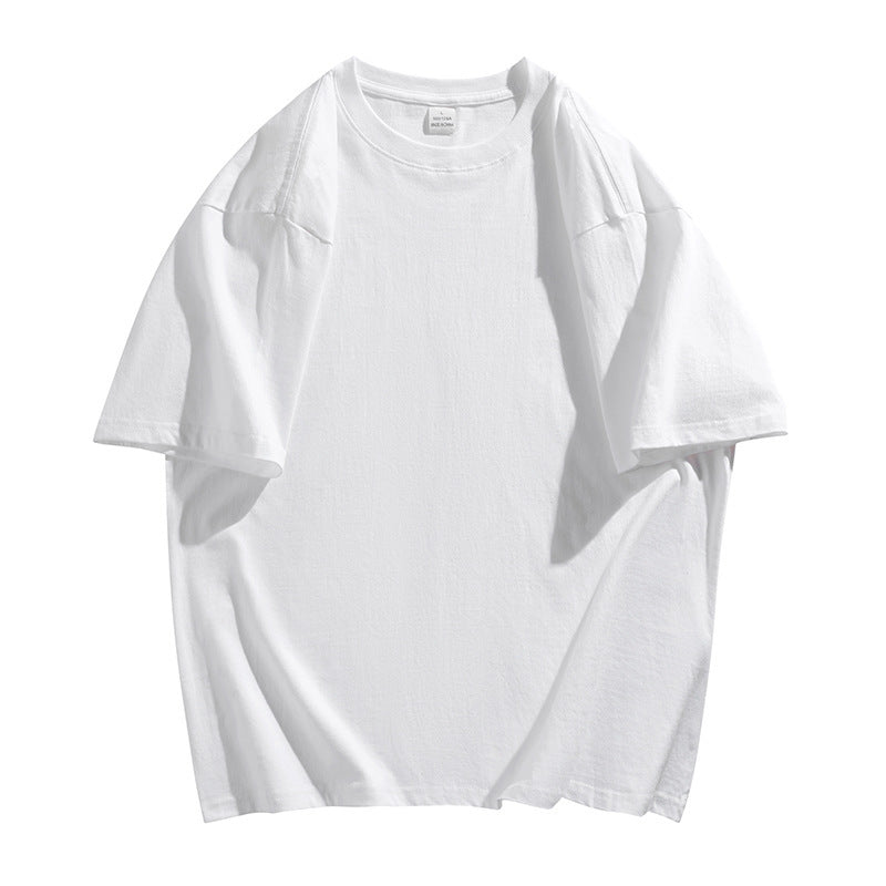 Oversized Cotton T-Shirt with Round Neck