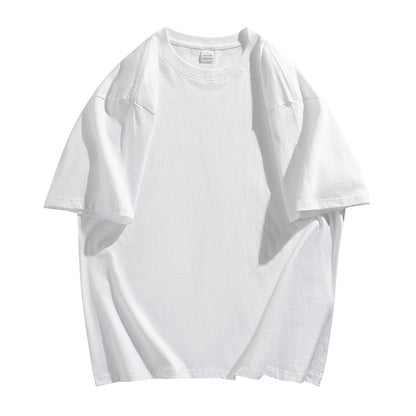 Oversized Cotton T-Shirt with Round Neck