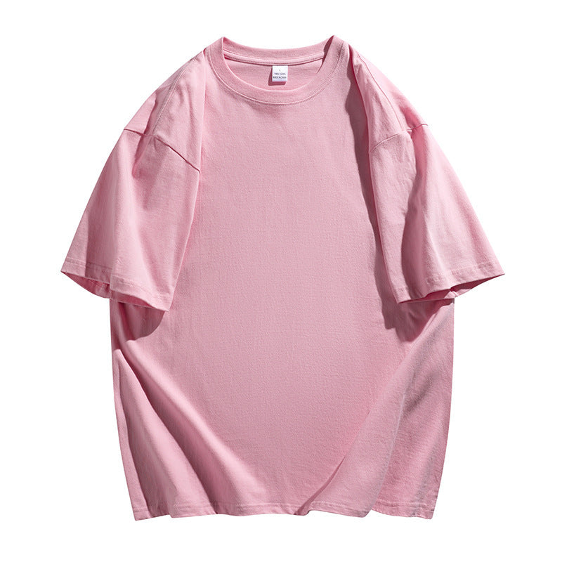 Oversized Cotton T-Shirt with Round Neck