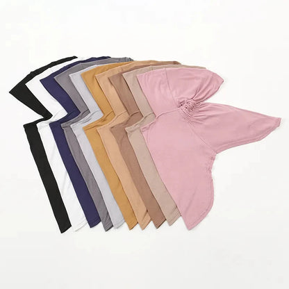 New Muslim Underscarf Inner Hijab Cap Muslim Headscarf Inner Hijab Caps Islamic Underscarf Ninja Hijab Scarf Hat Cap Bone Bonnet
