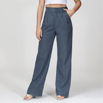 Wide-Legged Pants Suit