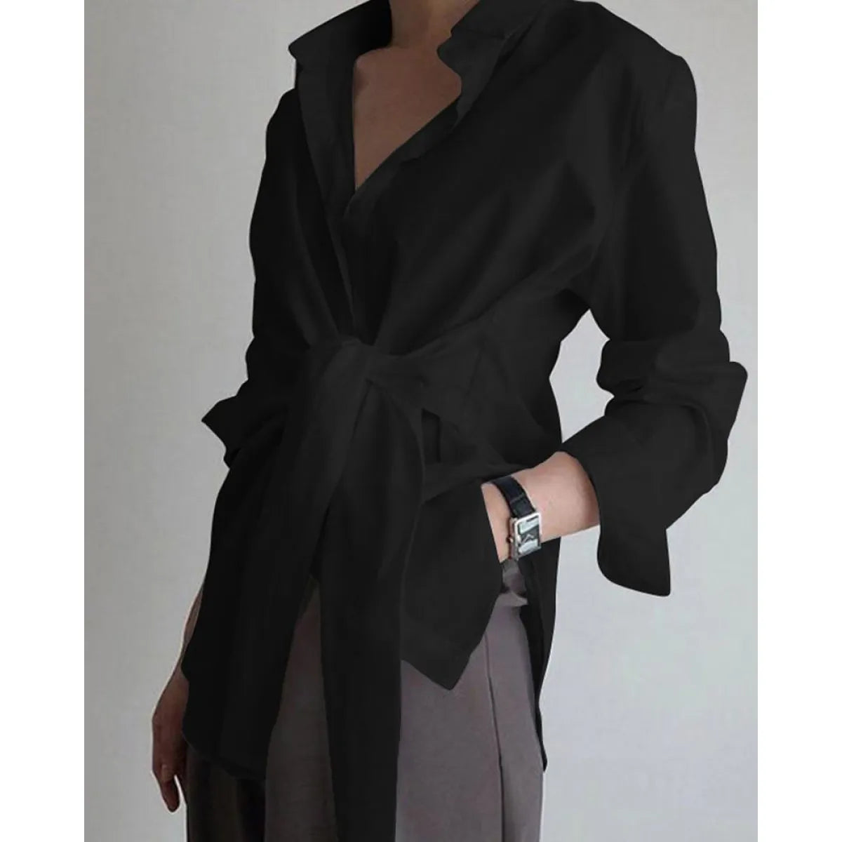 Long Sleeve Casual Blouse