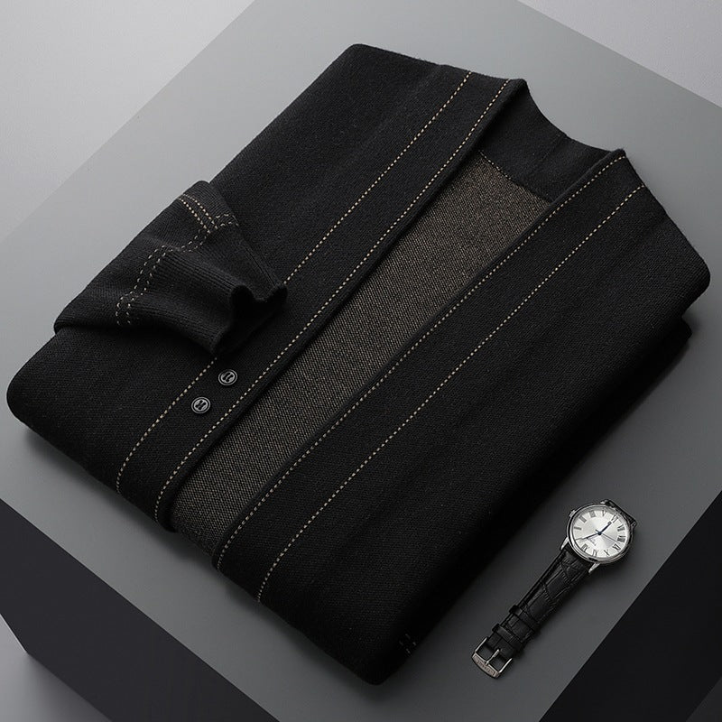 V-Neck Knit Cardigan