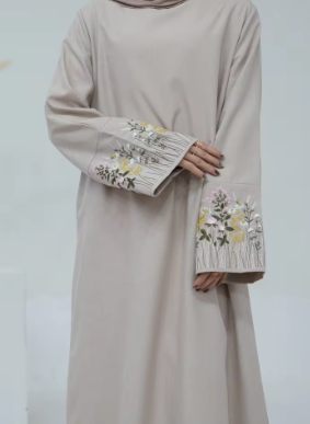Floral Embroidery Abaya