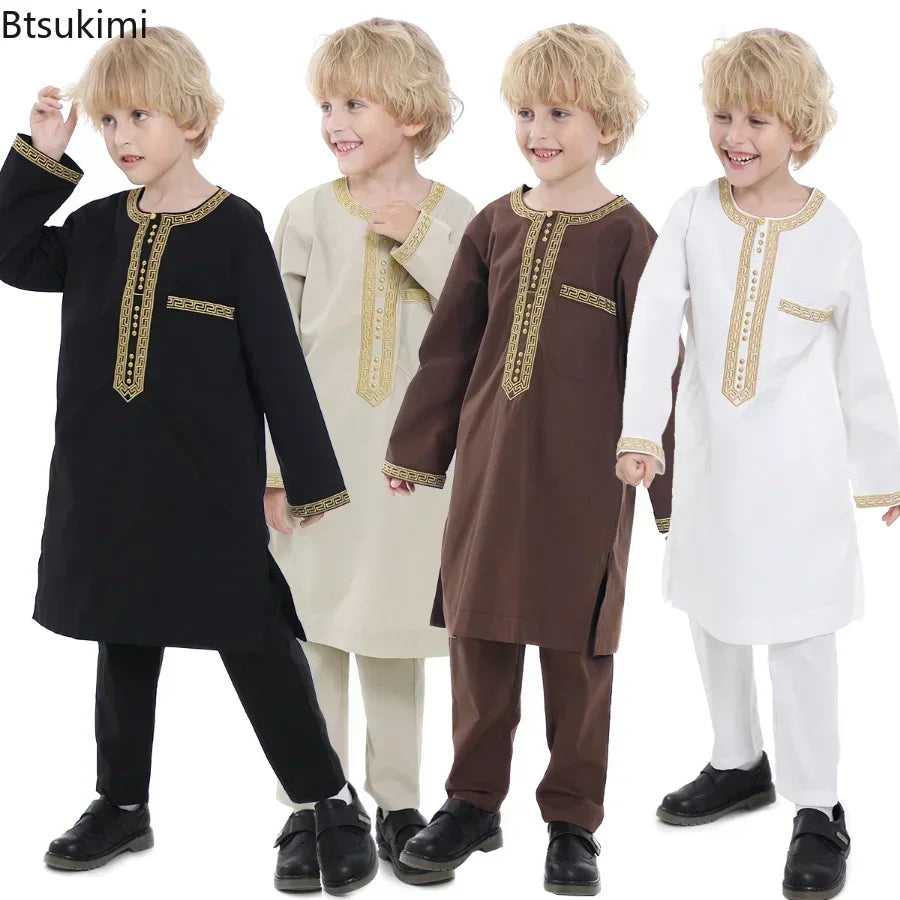 2026 Kids Qamis 2 Piece Set 