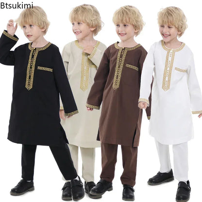 2026 Kids Qamis 2 Piece Set 