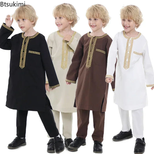 2026 Kids Qamis 2 Piece Set 