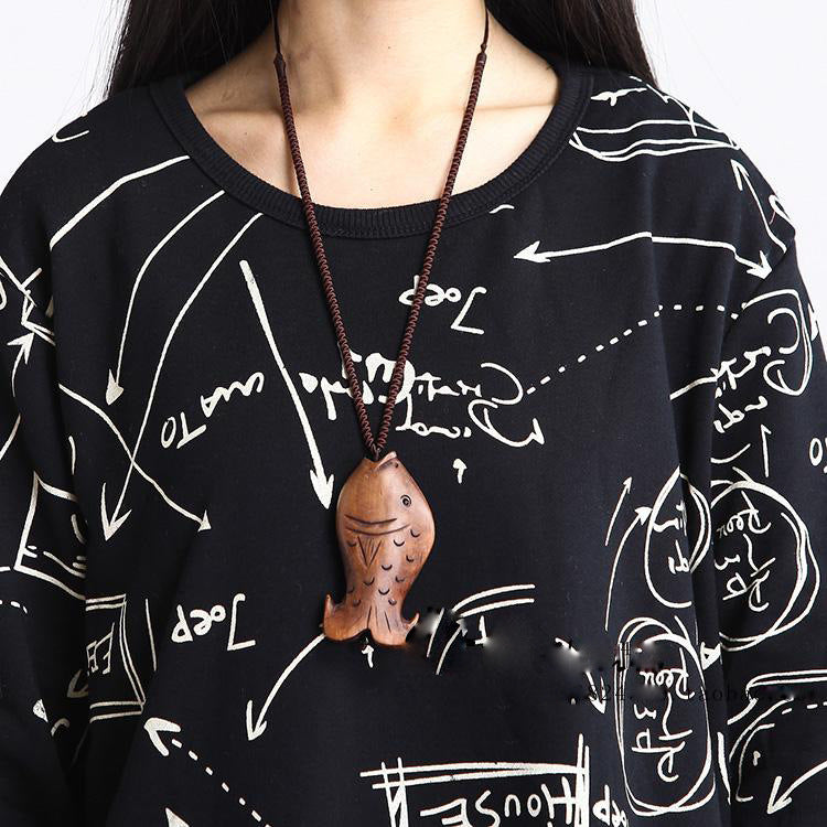 Loose Retro Long Sleeve Dress