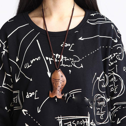 Loose Retro Long Sleeve Dress