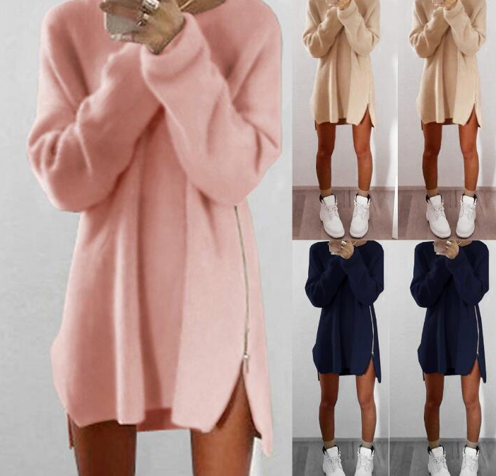 Casual Loose Zipper Sweater