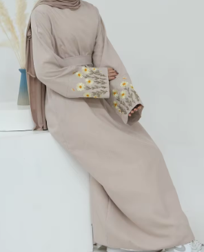Floral Embroidery Abaya