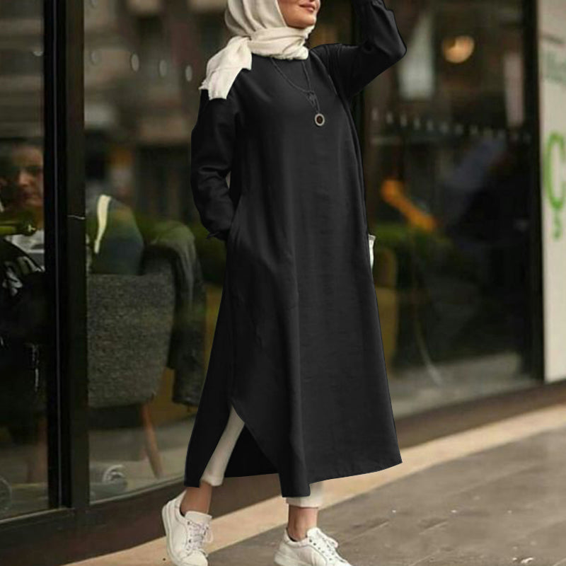 Loose Long Sleeve Shirt Dress