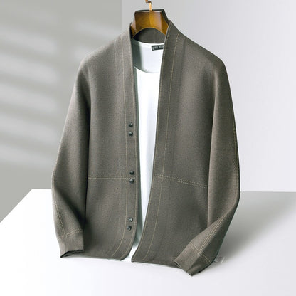 V-Neck Knit Cardigan
