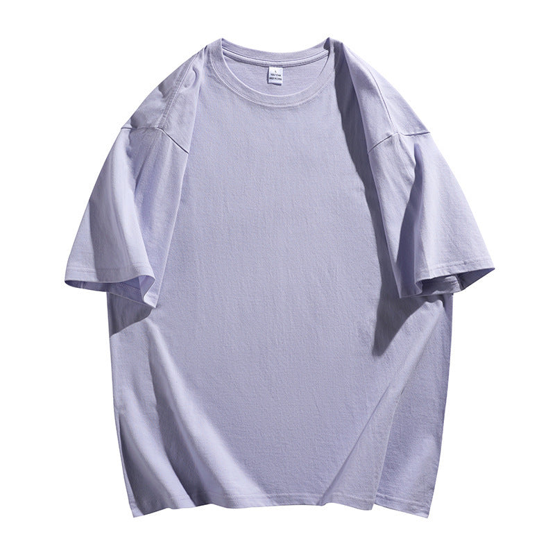 Oversized Cotton T-Shirt with Round Neck