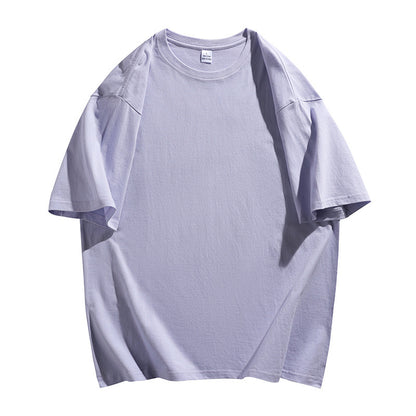 Oversized Cotton T-Shirt with Round Neck