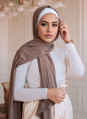 Classic Gray Premium Jersey Hijab