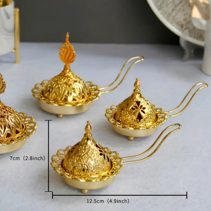 Gold Metal Incense Burner