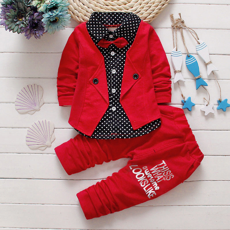 Boy's Casual Two-Piece Suit Set