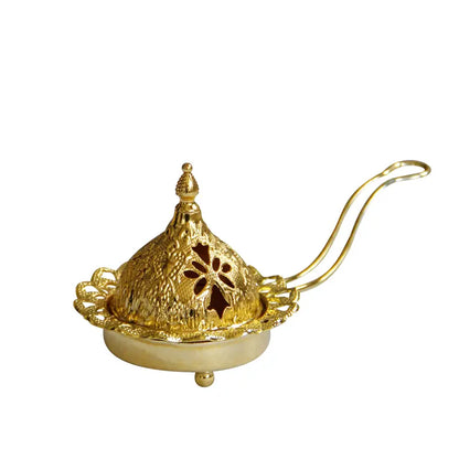 Gold Metal Incense Burner