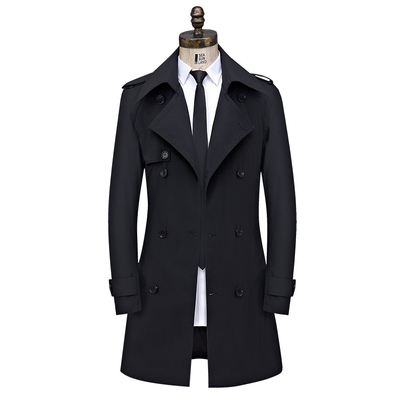 Men's Mid-length Overcoat