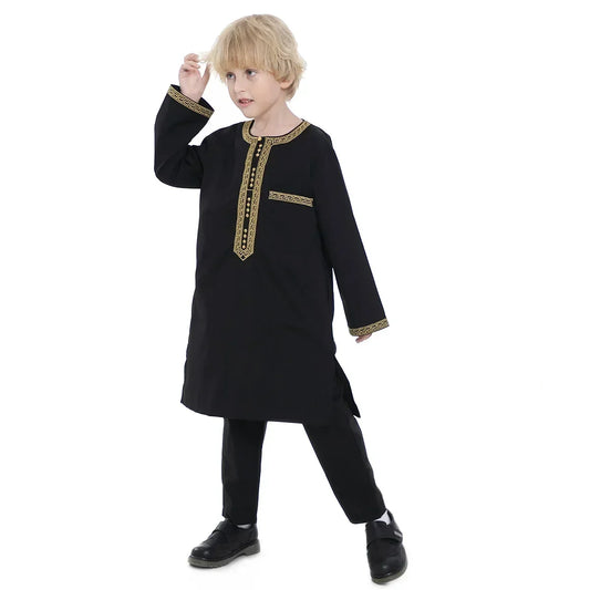 2026 Kids Qamis 2 Piece Set 