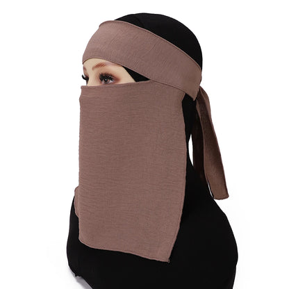 Niqab Short Pinch Eye Breathable Nida Eid Ramadan Wholesale Muslim Women Hijab Saudi Face Cover Veil Niqab