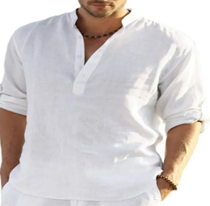 Casual Long-Sleeve Loose Fit Shirt
