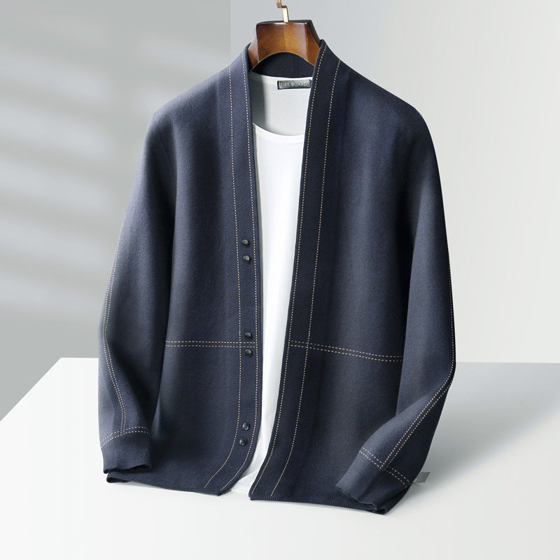 V-Neck Knit Cardigan