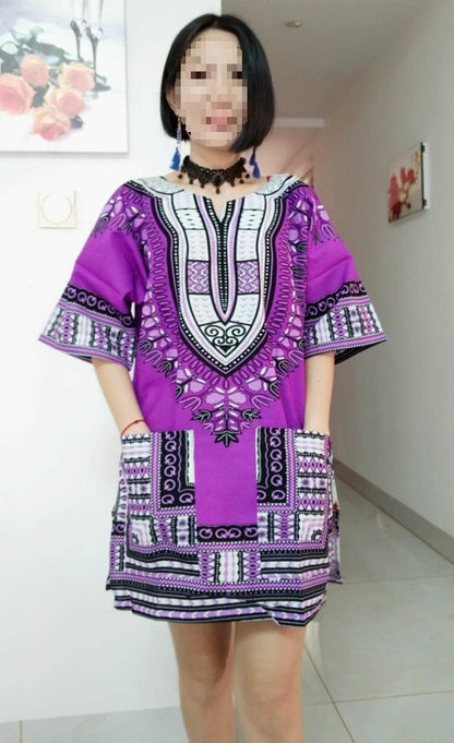 Women’s African Print Dashiki Tunic