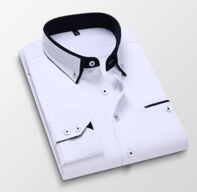 Men's Slim Fit Business Casual Long Sleeve Shirt