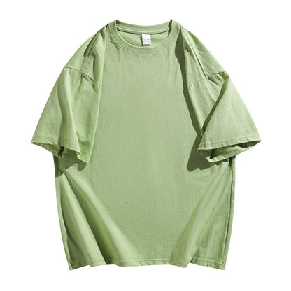 Oversized Cotton T-Shirt with Round Neck