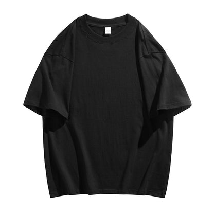 Oversized Cotton T-Shirt with Round Neck