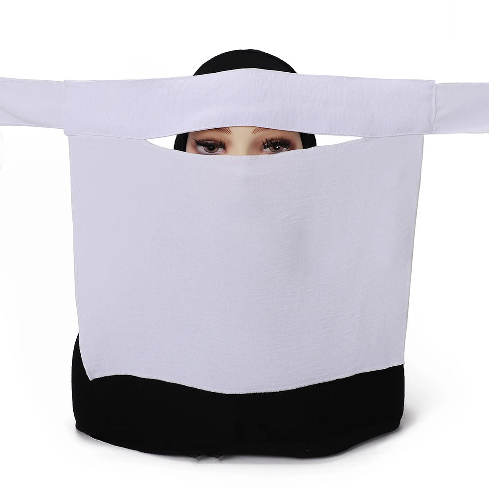 Niqab Short Pinch Eye Breathable Nida Eid Ramadan Wholesale Muslim Women Hijab Saudi Face Cover Veil Niqab