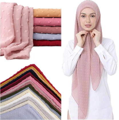 Pearl Chiffon Scarf
