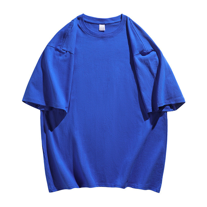 Oversized Cotton T-Shirt with Round Neck