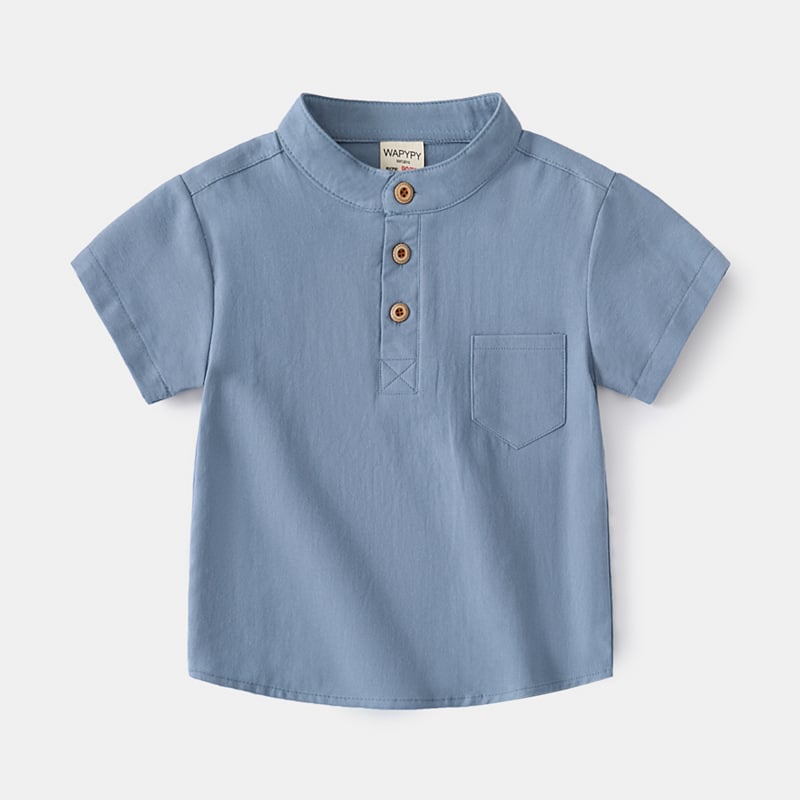 Boys V-Neck Short Sleeve Shirt